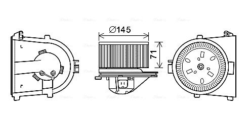 AVA QUALITY COOLING Вентилятор салона AI8376